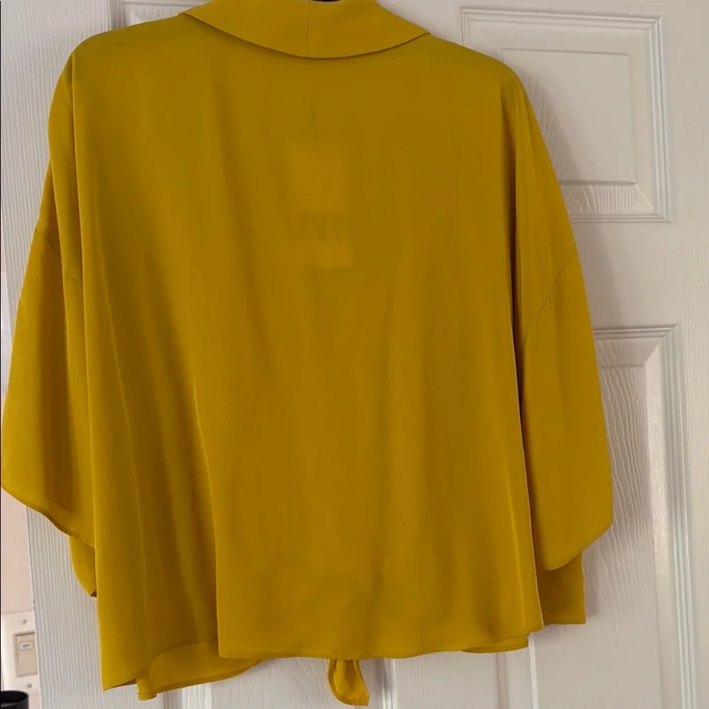Zara Tie Front Blouse - Picture 3 of 3